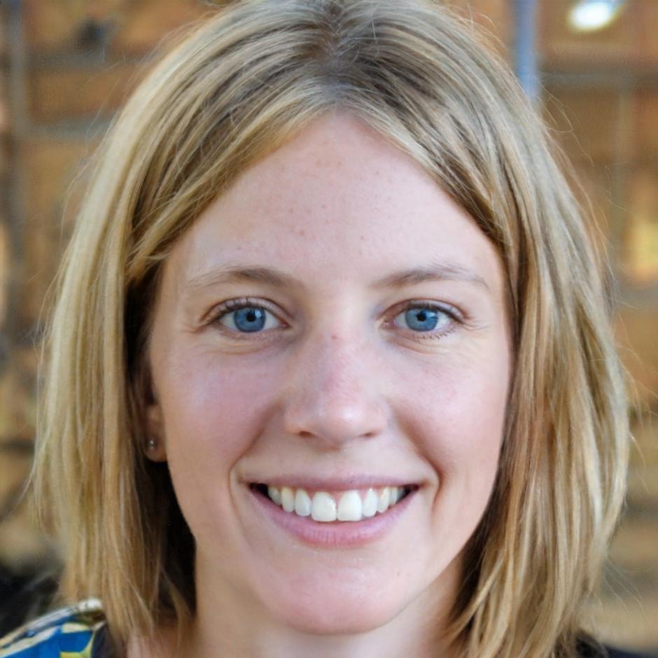 Retrato profesional de experta en tecnología